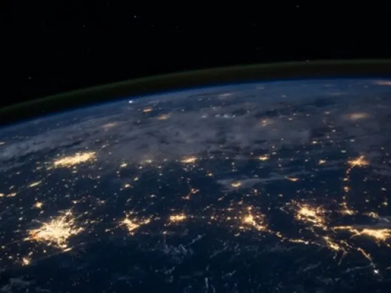 View of the earth from space